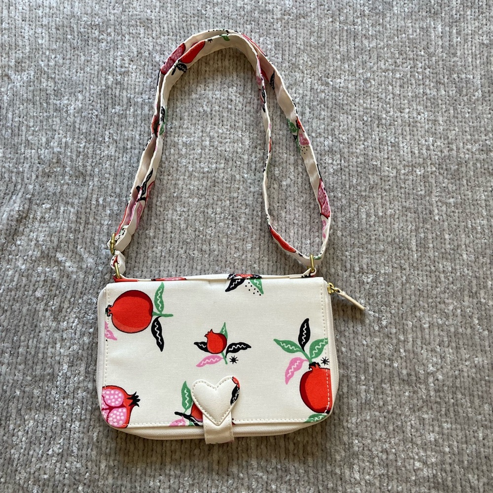 Cath Kidston Pomegranate The Everything Cross Body Bag Cream